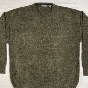 Segreto Sweater Men's Medium Dark Gray Soft Knit Pullover